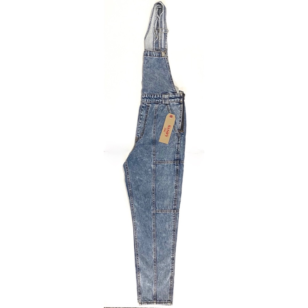 Levi’s Vintage Mom Utility Overalls Stone Wash NWT - Picture 2 of 13